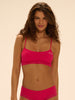 Fuchsia Soft cup triangle bra - Limited Edition « CLUB TOUCH, CARE & LOVE »