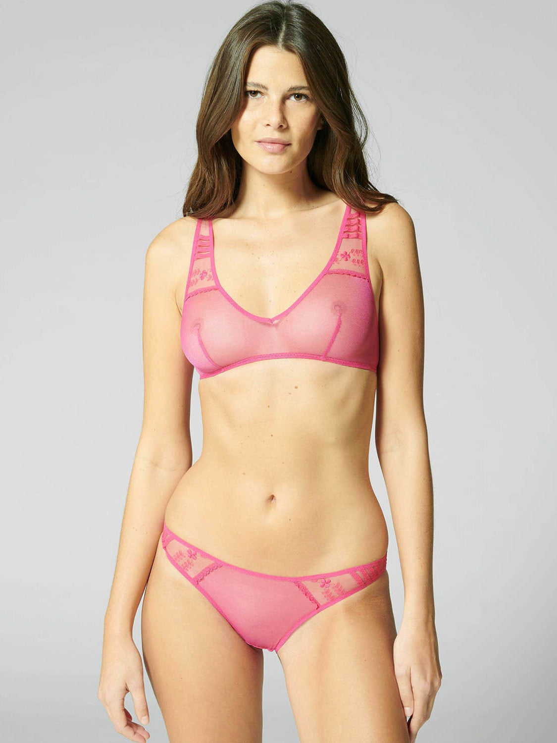 Bralette - Disco Pink