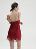 Nocturne Silk Dress - Tango Red
