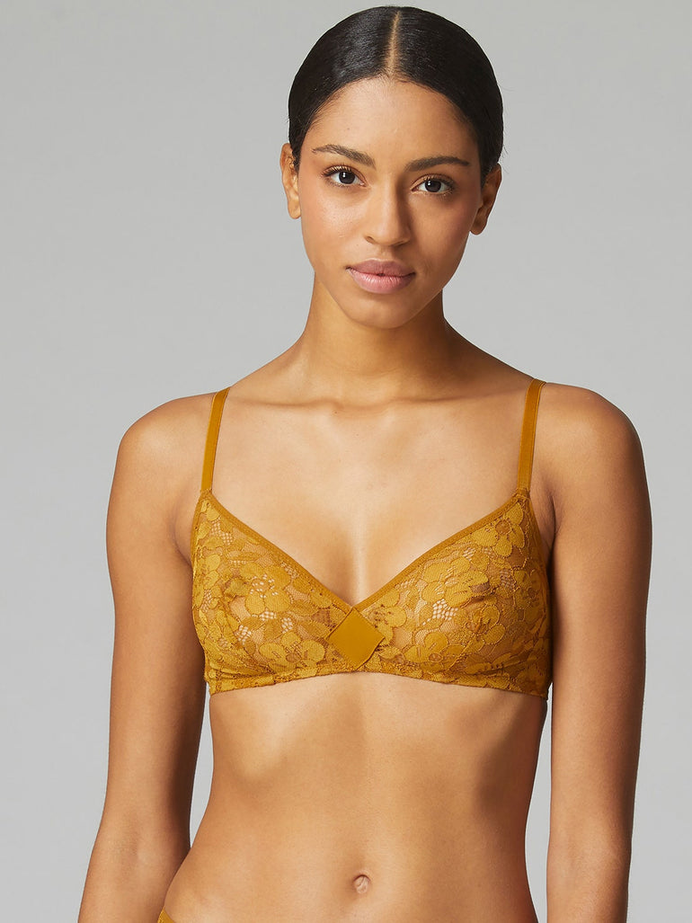 Wireless Triangle Bralette - Pretty Gold