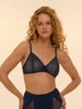 Soft cup triangle bra - Midnight