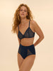 Soft cup triangle bra - Midnight