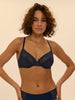 Moulded underwired bra - Midnight