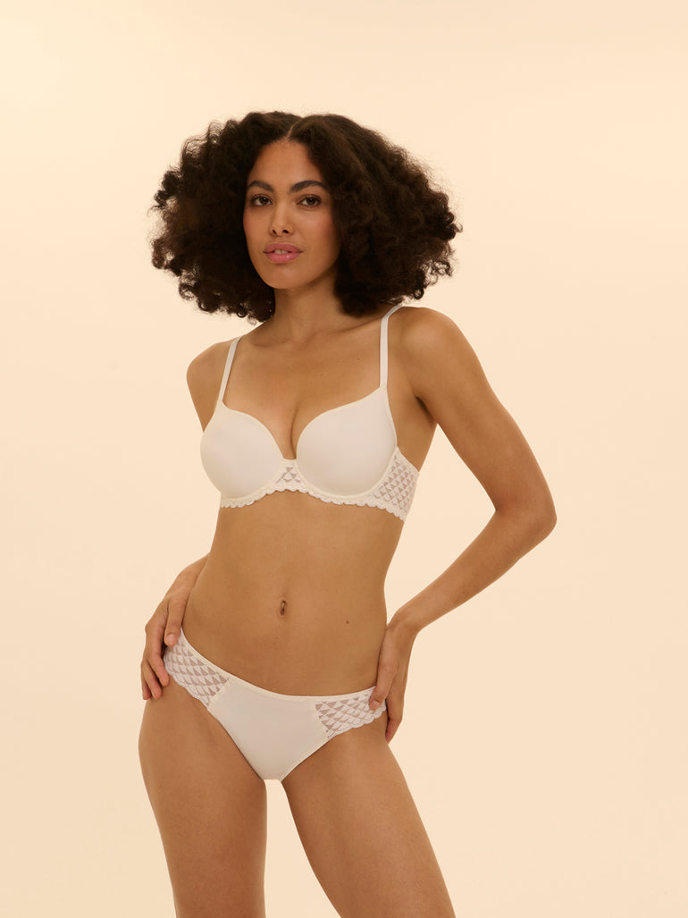 Spacer plunge bra - Natural