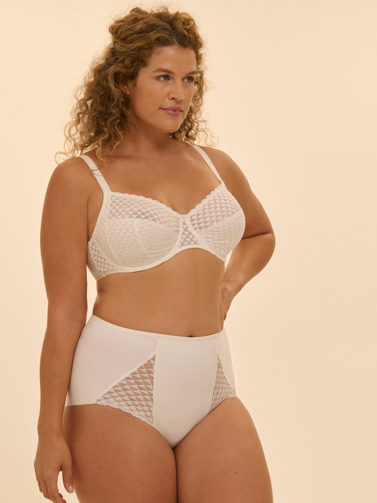 Full cup support bra - Natural