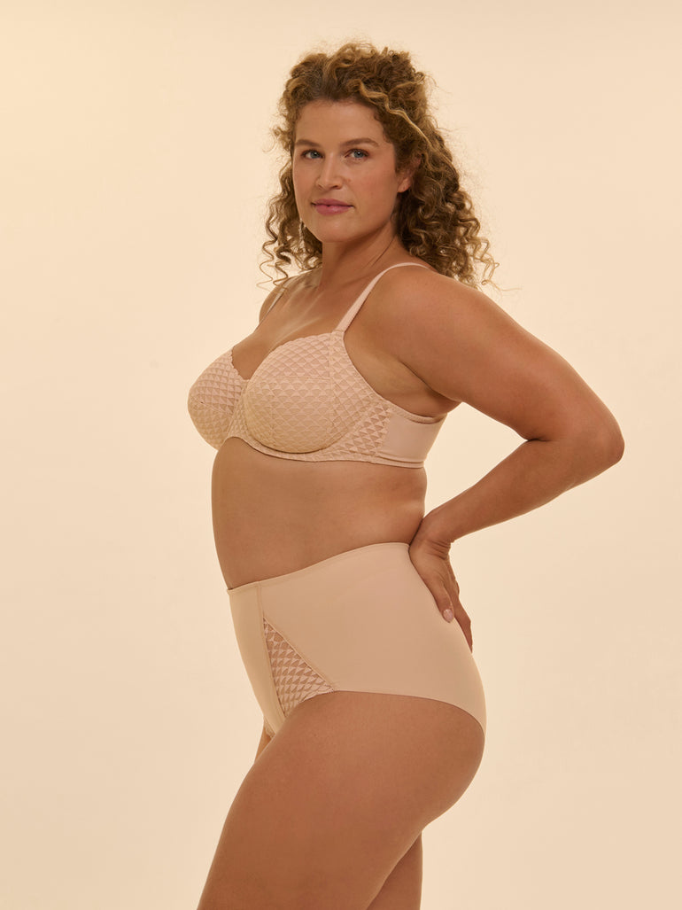 Full cup support bra - Peau rosée