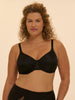 Moulded rigid underwired bra - Black