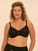 Moulded rigid underwired bra - Black