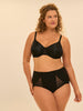Moulded rigid underwired bra - Black