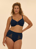Moulded rigid underwired bra - Midnight