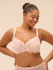 Full cup support bra - Petal Powder