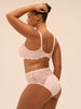 Full cup support bra - Petal Powder