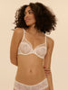 Full cup plunge bra - Natural