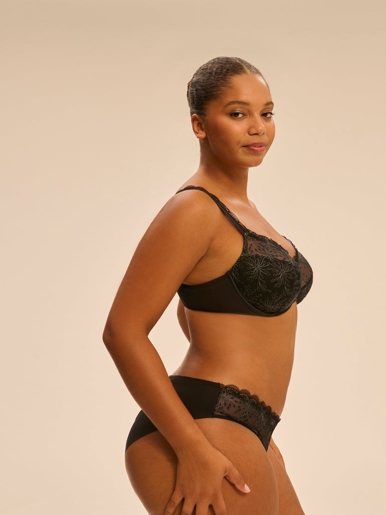 Full cup support bra - Black