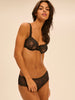 Half cup bra - Black