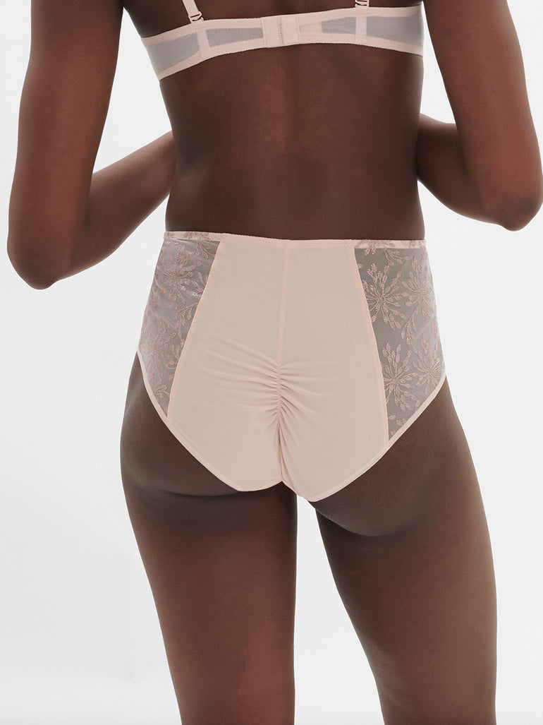 High-waist brief - Petal Powder