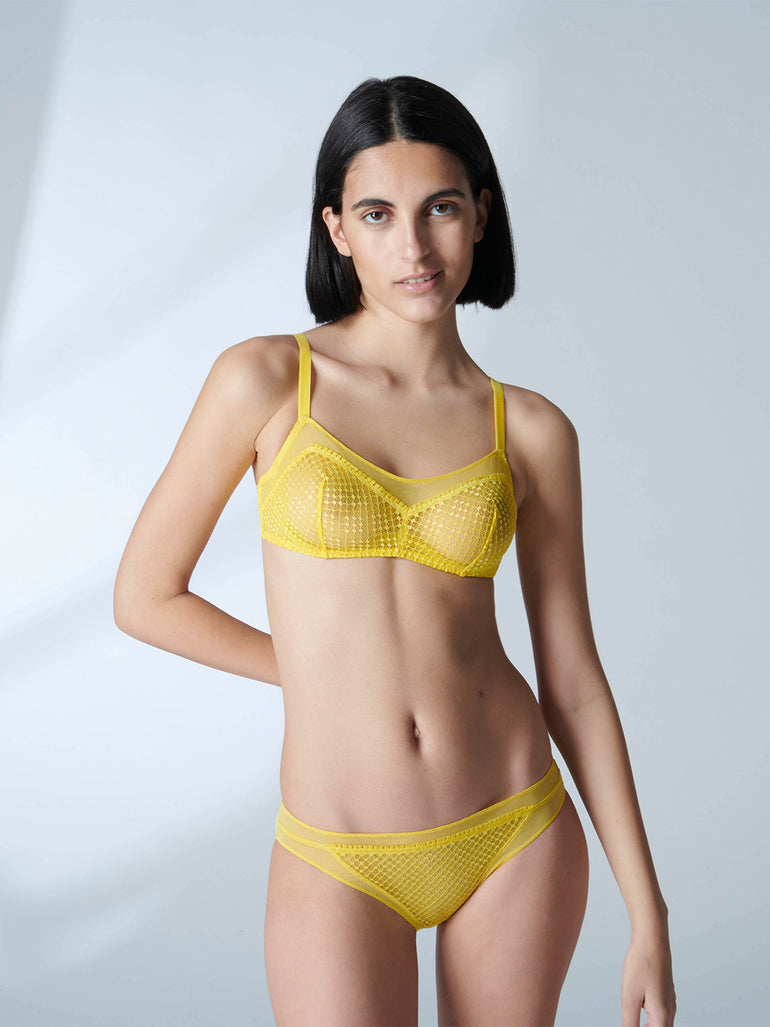 Manon Underwire Bandeau - Chrome Yellow