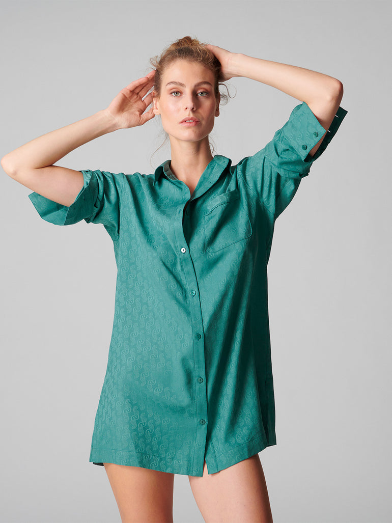 Caprice Night Shirt - Boreal Green