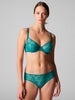 Full cup bra - Emerald green