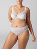 Full cup support bra - White