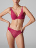 Triangle push-up bra - Raspberry