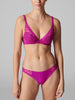 Triangle push-up bra - Bougainvillea