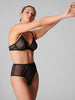 Iris Underwire Plunge - Black