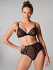 Iris Underwire Plunge - Black