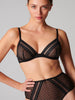 Iris Underwire Plunge - Black