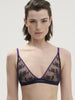 Adele Triangle Bralette - Midnight