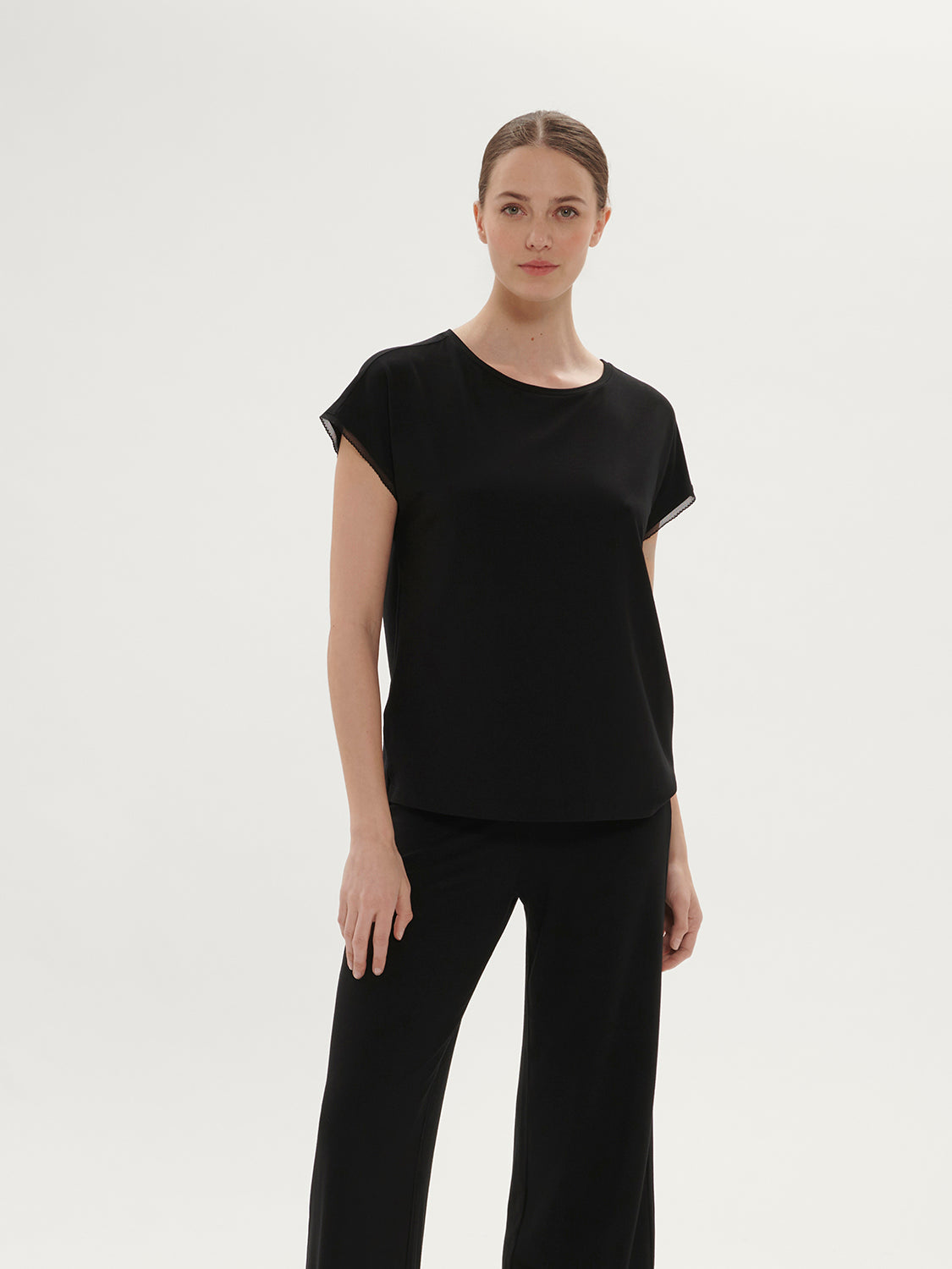 Short Sleeve Top - Black