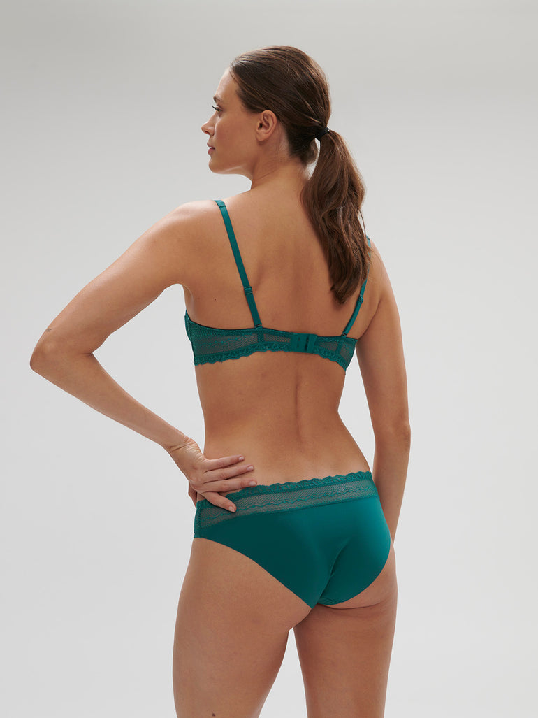 Half cup bra - BLUE