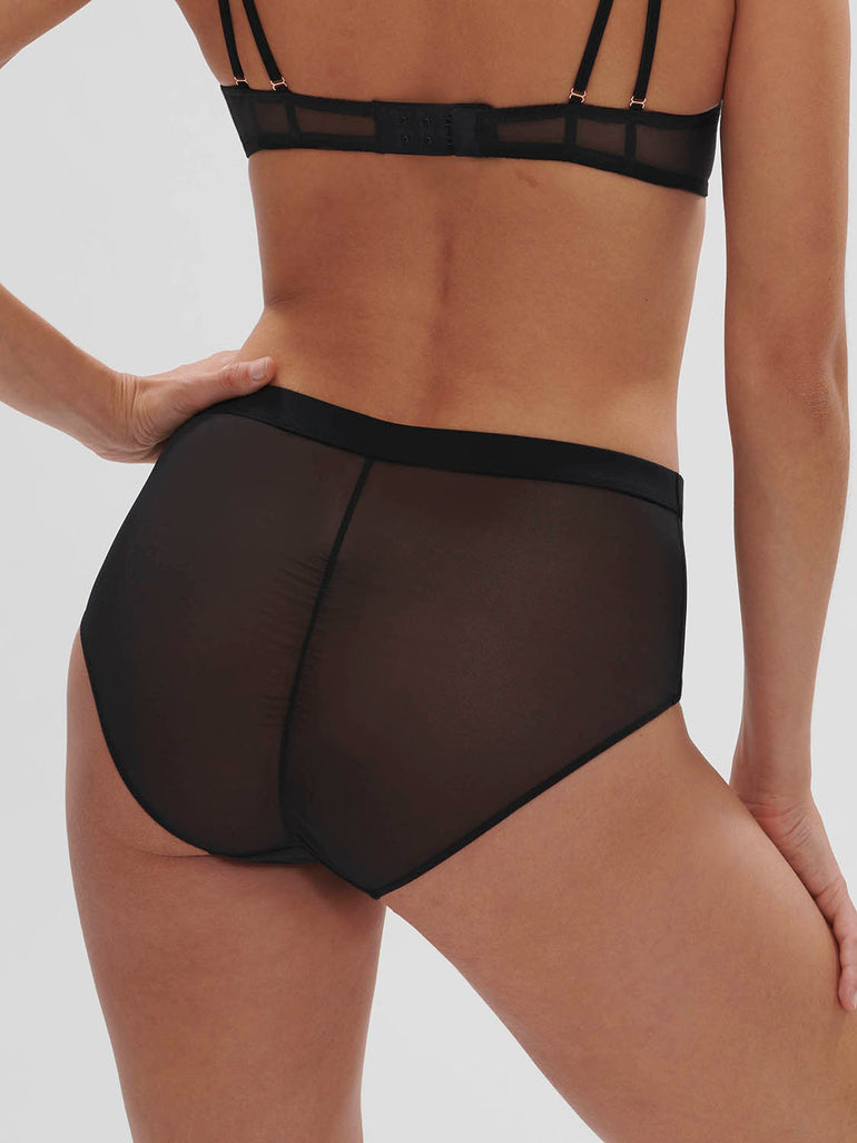 High-waist brief - Black