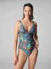 Underwired one-piece swimsuit - Lagoon Green