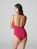 Underwired one-piece swimsuit - Raspberry