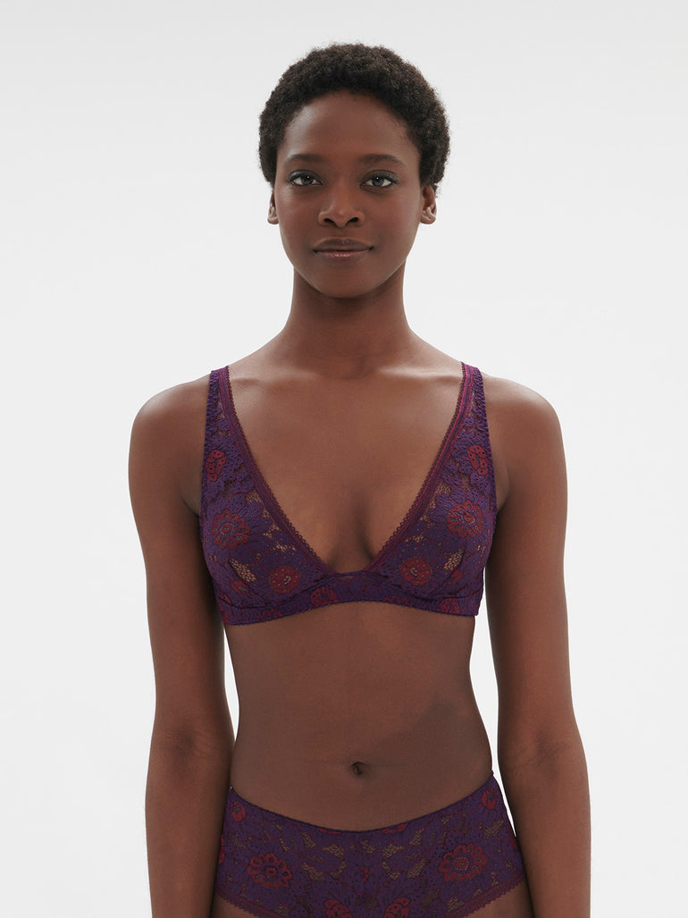 Soft cup triangle bra - Euphoria Purple