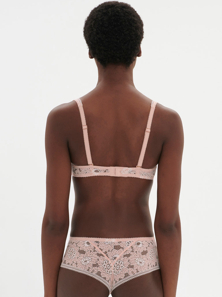 Soft cup triangle bra - Ballet Pink