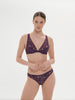 Underwired triangle bra - Euphoria Purple