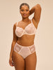 Full cup support bra - Sakura pink