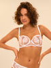 Half cup bra - White