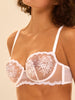 Half cup bra - White