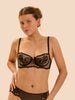 Half cup bra - Black