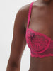 Half cup bra - Disco pink