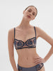 Half cup bra - Cinder Blue