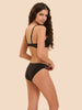 Plunging push-up bra - Black