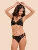 Plunging push-up bra - Black