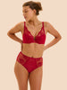 High-waist brief - Opera Red