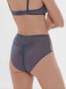 High-waist brief - Cinder Blue