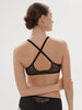 Plunging underwired bra - Black