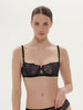 Half cup bra - Black